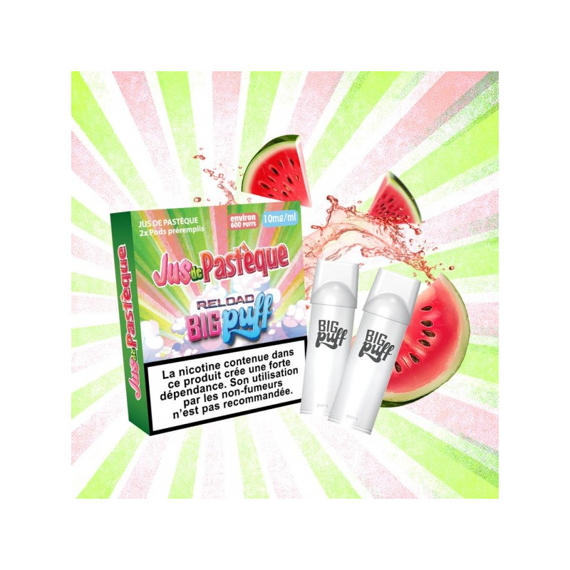 CARTOUCHE JUS DE PASTEQUE RELOAD BIGPUFF X2